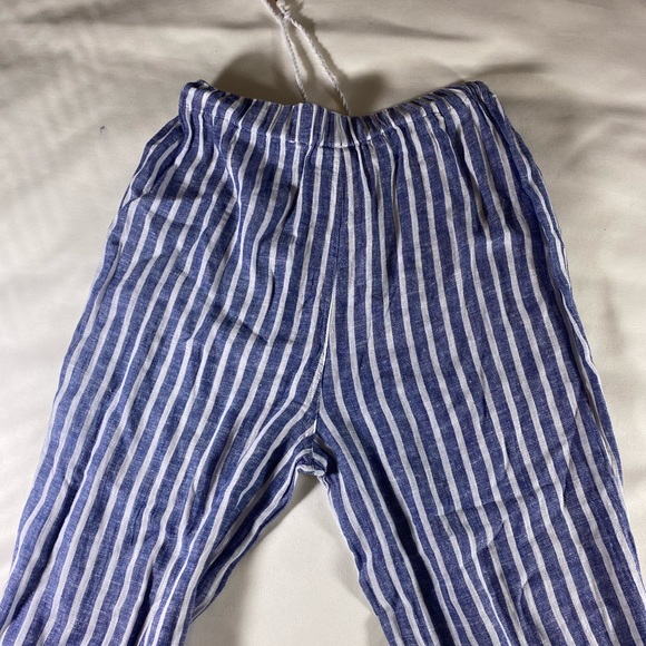 Free people M striped pants blue and white rope detail beachy - Picture 5 of 5